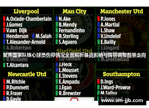 聚焦国家队核心球员伤停情况全面解析备战影响与阵容调整前景走向